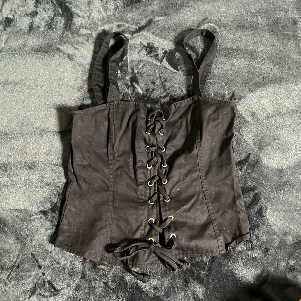 Urban Outfitters Black Corset Top